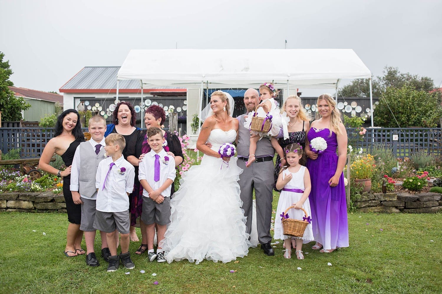 Lisa and Kerry's Intimate backyard wedding