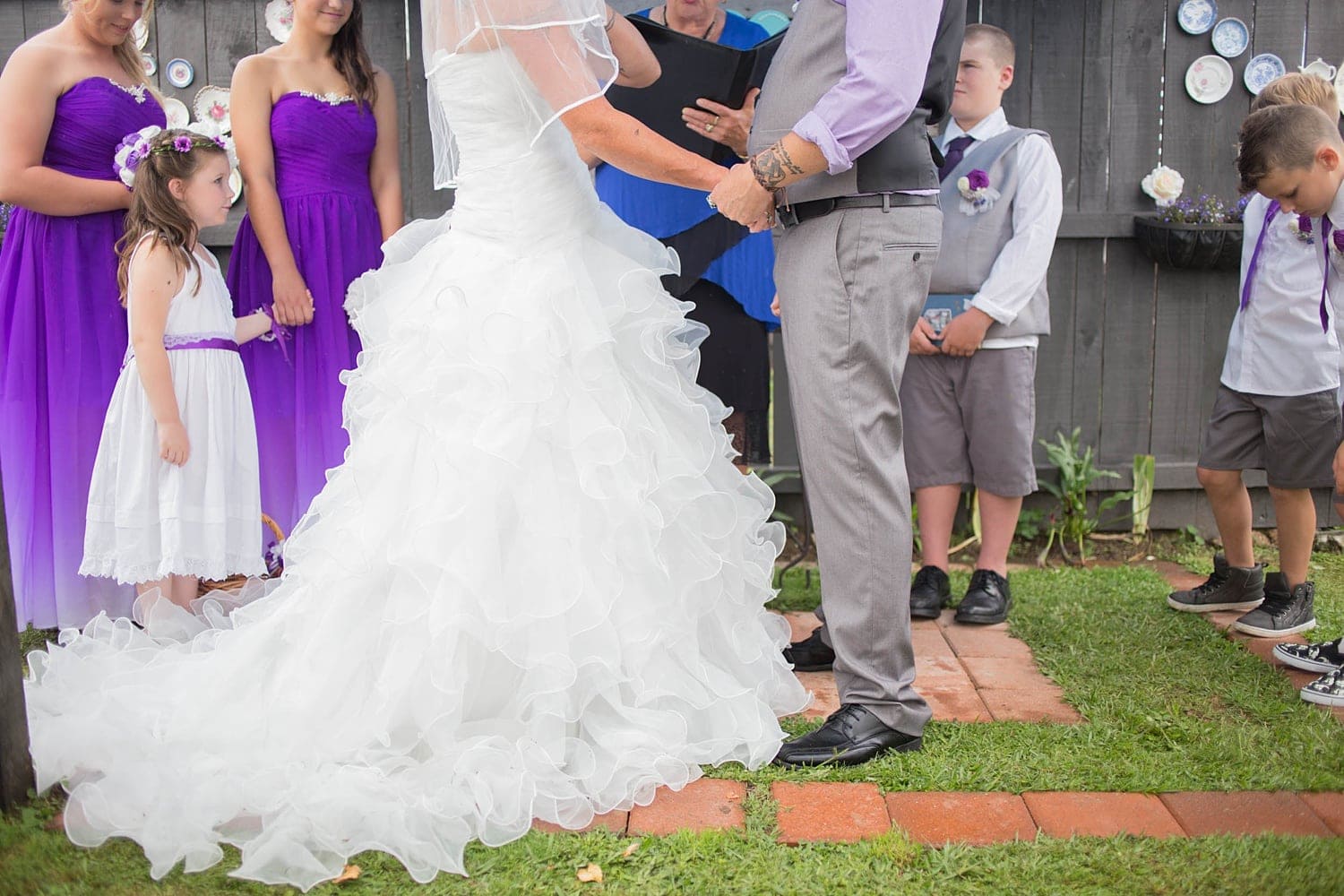 Lisa and Kerry's Intimate backyard wedding