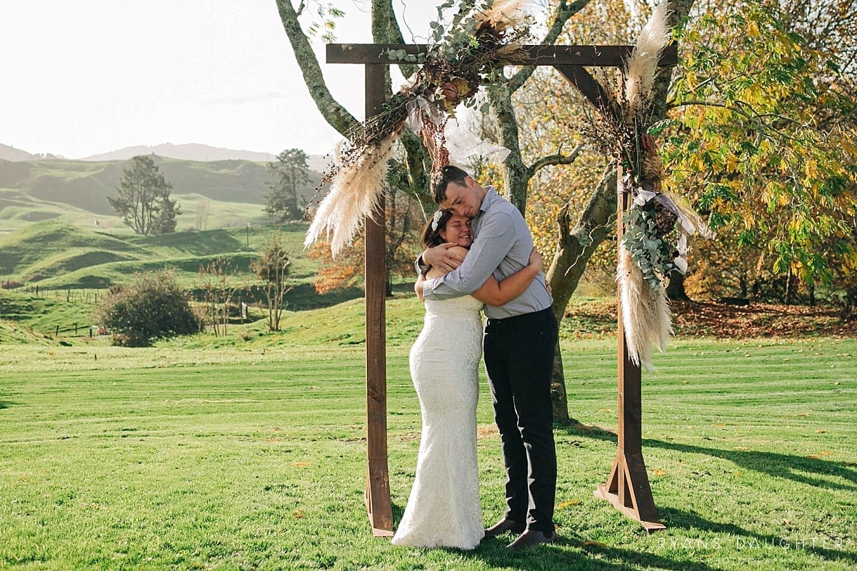 Elopement,country wedding,farm wedding,small wedding,waikato wedding,
